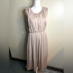 Dolan Anthropologie Sleeveless Tan Midi Dress